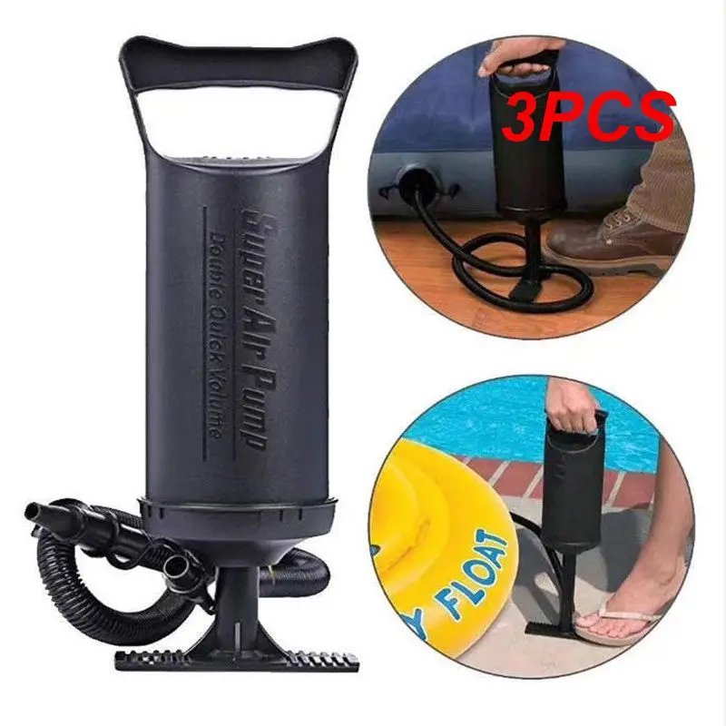 

3PCS Quick Hand Pump 12-inch Two-way Manual Pump Balloon Hand-pull Air Pump Hand Mattress Pool Inflatable Swim Ring Pump