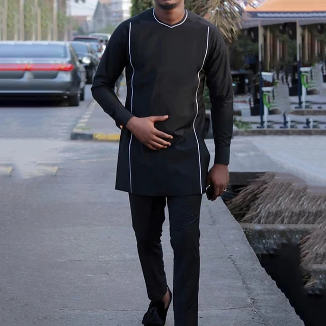Tunde Long Sleeve Dashiki Outfit - Image 2