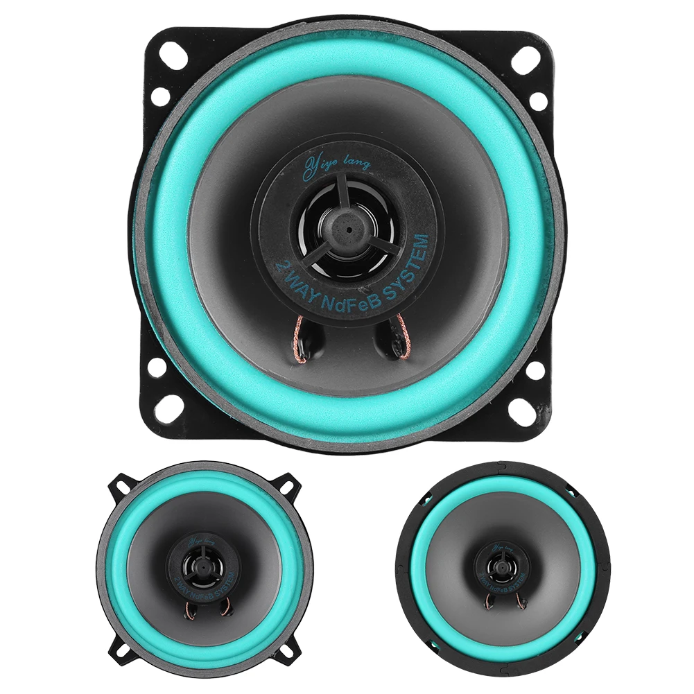 High-Performance Universal Car Stereo Speakers - HiFi Coaxial Subwoofer, Full Range Audio, 100/160W Output