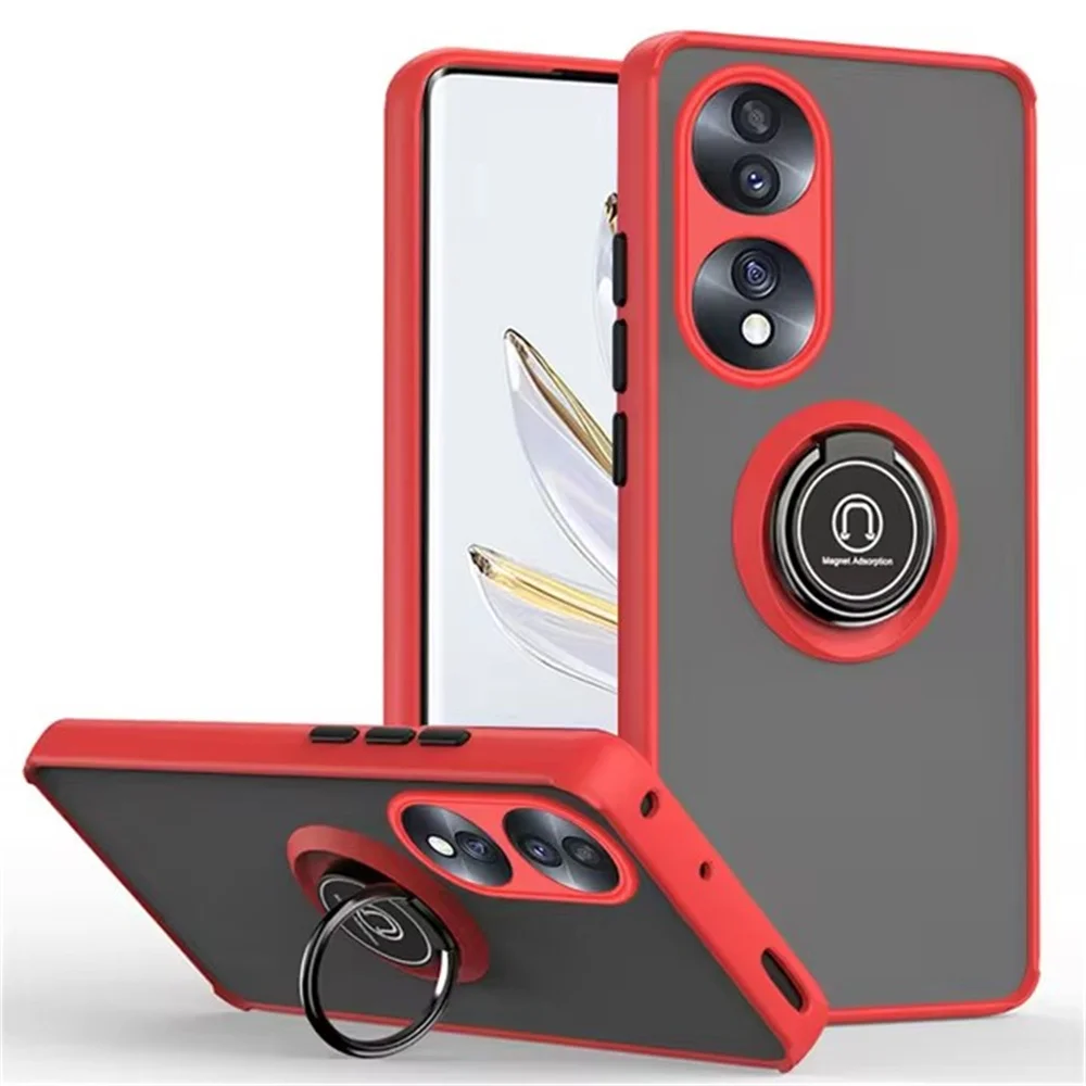 Magnetic Ring Holder Phone Case with 360° Rotating Stand