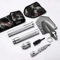 BHBT Multi-Function Folding Military Shovel Outdoor Survival Kit Garden Tools Camping Fold Multifunct Tactical Shovel 2