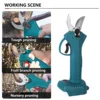 4 Gear Cordless Electric Pruner Rechargeable Pruning Shear Efficient Fruit Tree Bonsai Tree Branches Cutter for Makita Battery 2