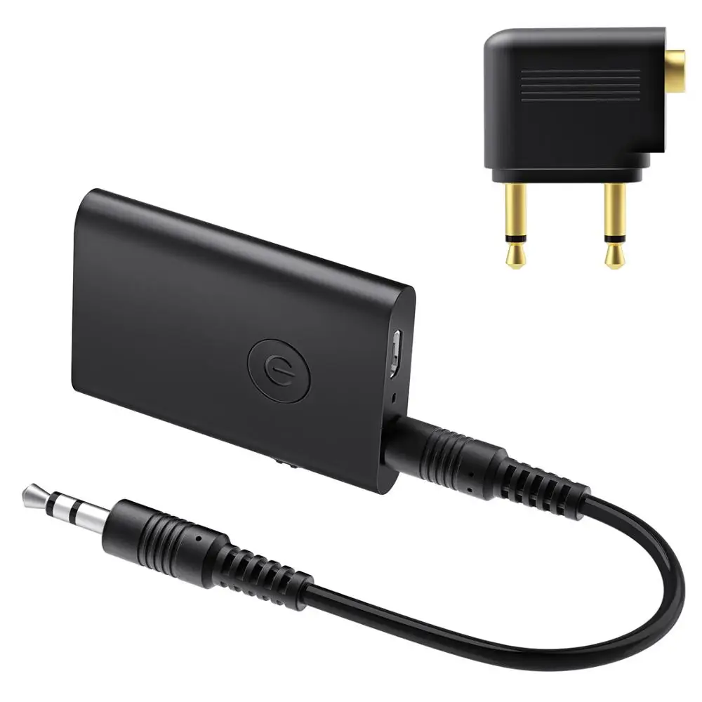 Bluetooth 5.0 Aptx Ll Low Latency Airplane Airline Flight Adapter