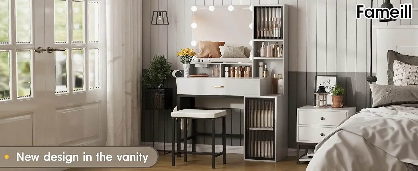 Vanity with Mirror and Light