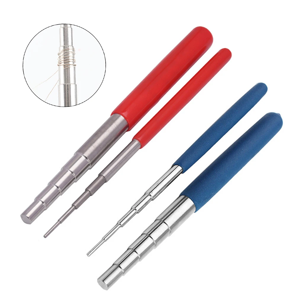 

Stainless Steel Iron Wire Winding Rods Wire Wrapping Tool Blue/Red With 10 Size Loop Jump Ring Making Jewelry Tool
