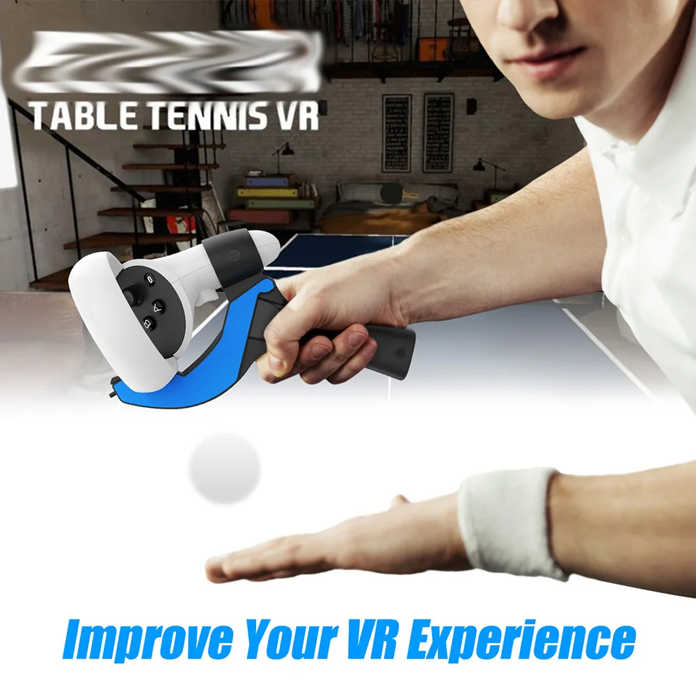 Table Tennis Paddle Grip Handle Oculus Quest 2 ​Controllers Playing Table Tennis VR Game Quest 2 Accessories vr controller