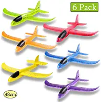 Foam Glider Planes Airplanes Hand Throwing toy 36cm 48cm Flight Mode Inertia Planes Model Aircraft for Kids Outdoor Sport 1