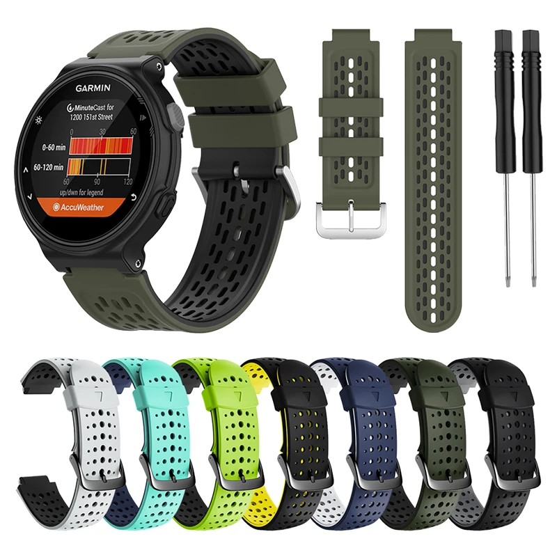 

Watch Band Accessories For Garmin Forerunner 735XT 630 235 220 230 620 Approach S6 S5 S4 S2 S20 Sport Silicone Strap Bracelet