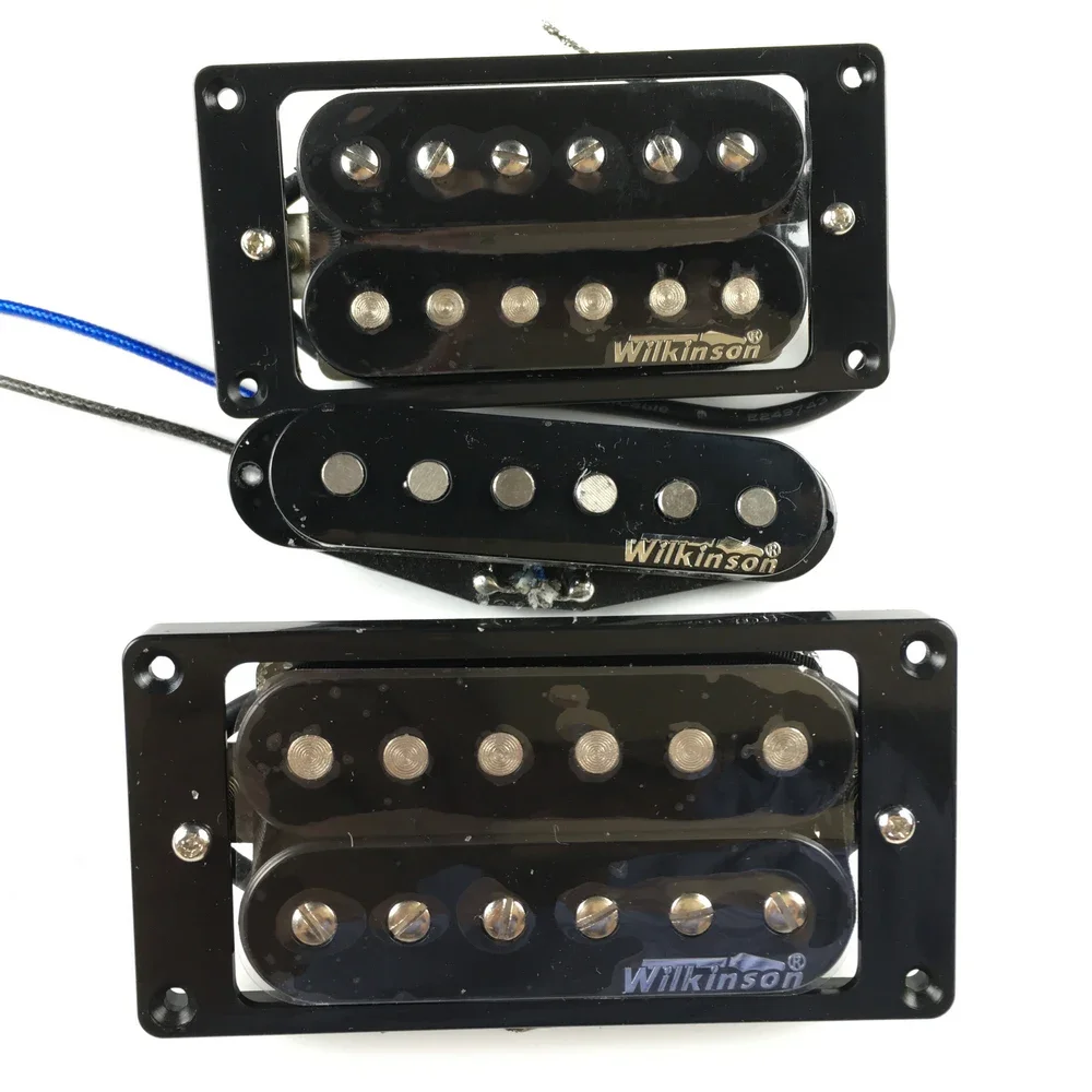 

NEW Wilkinson Humbueker Double Row Open Electric Guitar Humbueker Pickups Set Black Made IN Korea