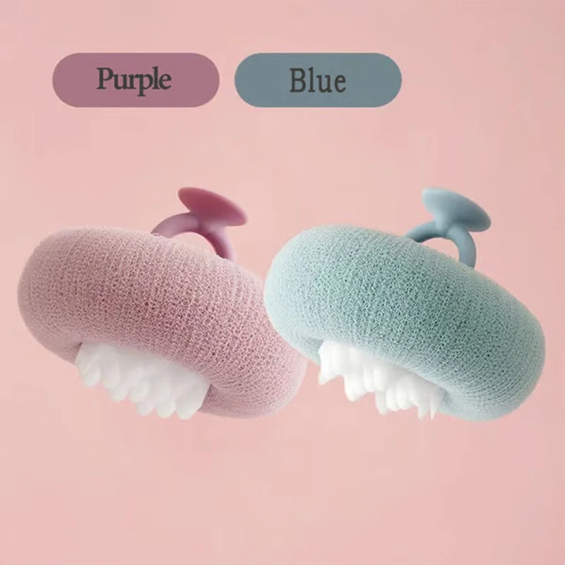 Super Soft Sunflower Suction Cup Bath Ball Foaming Sponge Painless Rubbing Mud Back Massage Bath Brush Skin Body Cleaning