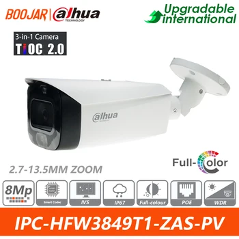 Dahua Original IPC-HFW3849T1-ZAS-PV-S4 8MP Smart Dual Light Active Deterrence Vari-focal Bullet Zoom WizSense Network Camera 1