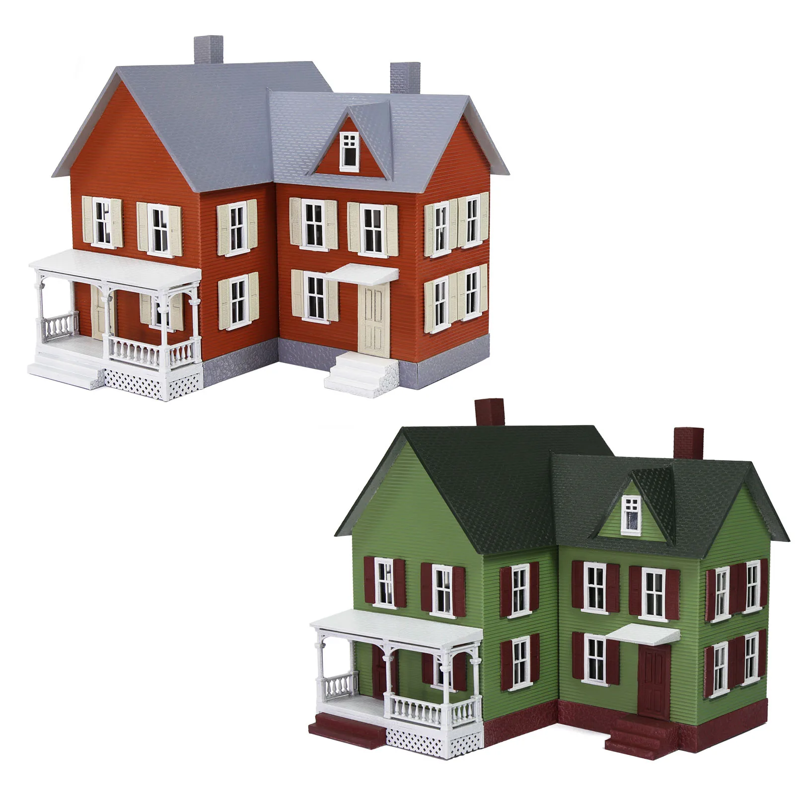 

Evemodel HO Scale Model Village House Architectural Building Assembled Painted JZ8704