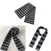 Fashion Striped Scarf for Winter Autumn Thin Neck Scarf for Women Outfit All Matching Casual Formal Cosplay Long Scarf