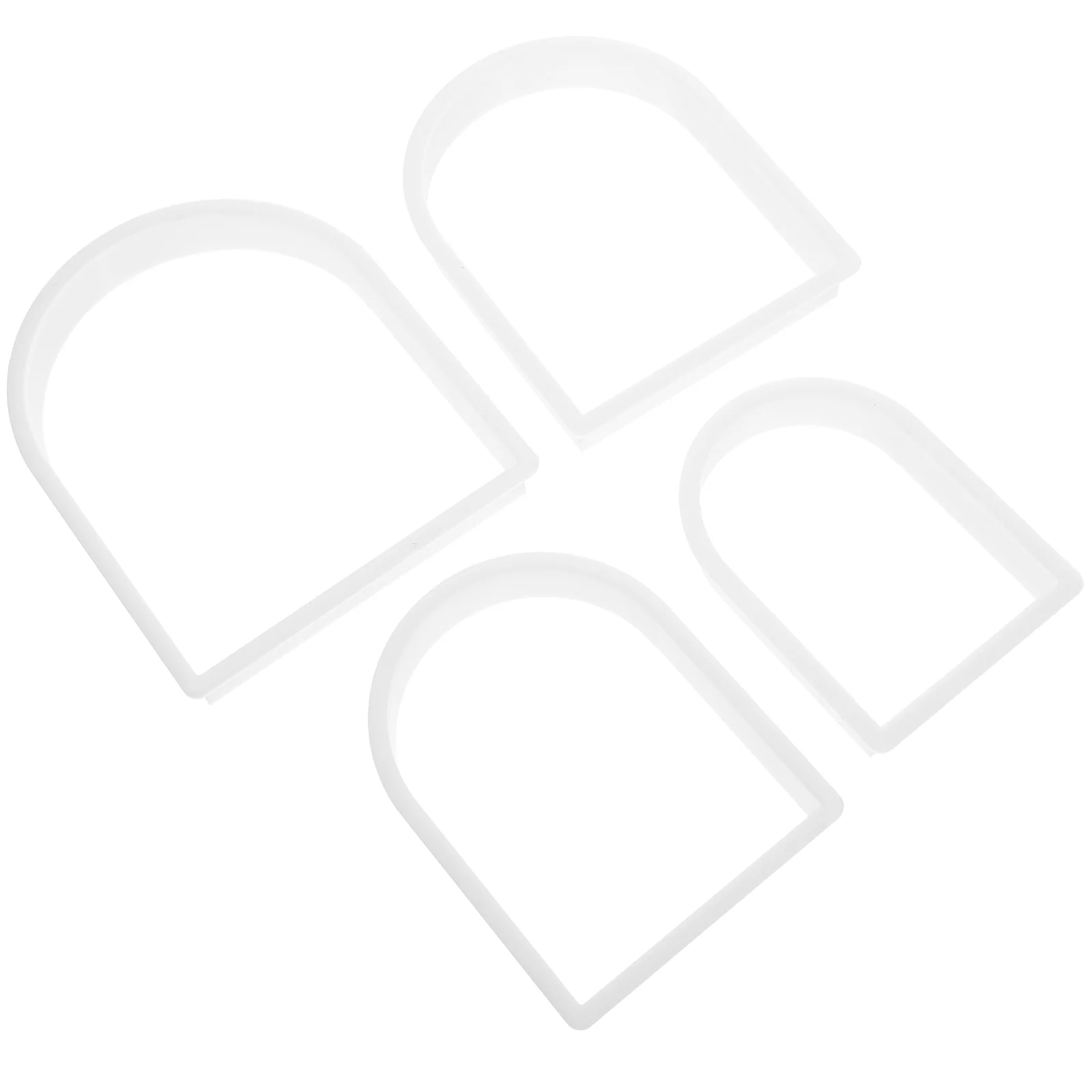 

4 Pcs Biscuit Mold Baking Tool Cake Cute Fondant Molds Plastic Reusable Cookies