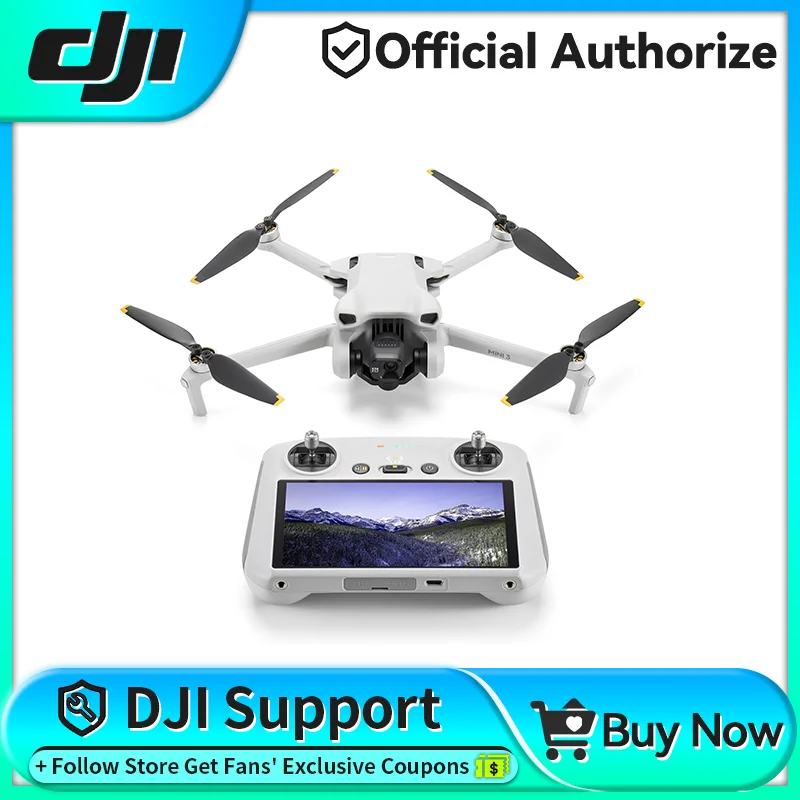 DJI Mini 3 Fly More Combo With RC Remote Controller Extended