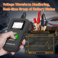 KINGBOLEN BM550 PLUS Car Battery Tester 6V 12V 24V CCA SOC Waveform Test Color Screen Auto Battery System Detect Analyzer Tools 2
