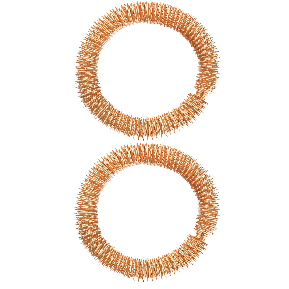 

2 Pcs Chinese Style Massage Wrist Ring Toys Spiky Acupressure Rings Metal Massagers