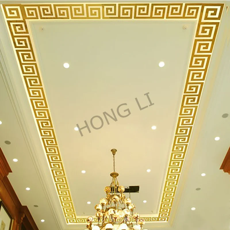 10pcs Acrylic Gold Mirror DIY Wall Sticker Building Border Mirror Art Home Decoration Mirror Wall Sticker living room Home Decor