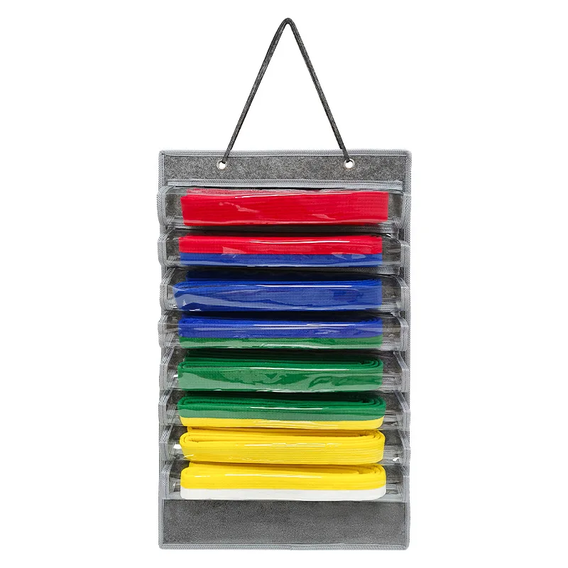 Martial Arts Belts Organizer Karate Belt Display Holder Durable Rack Wall Hanging Taekwondo Belt Storage for Muay Thai Mma Judo