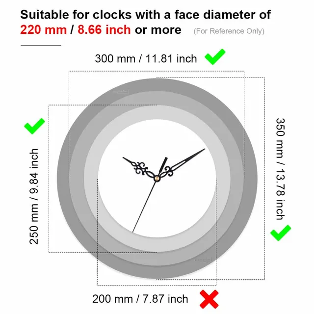 Mcdfl Fancy Clock Hands Spade A Nagyapa Számára Atomic Watch Motor Csere Tervek Készletkészletek Hobby Lobby Building Készlet - Image 3