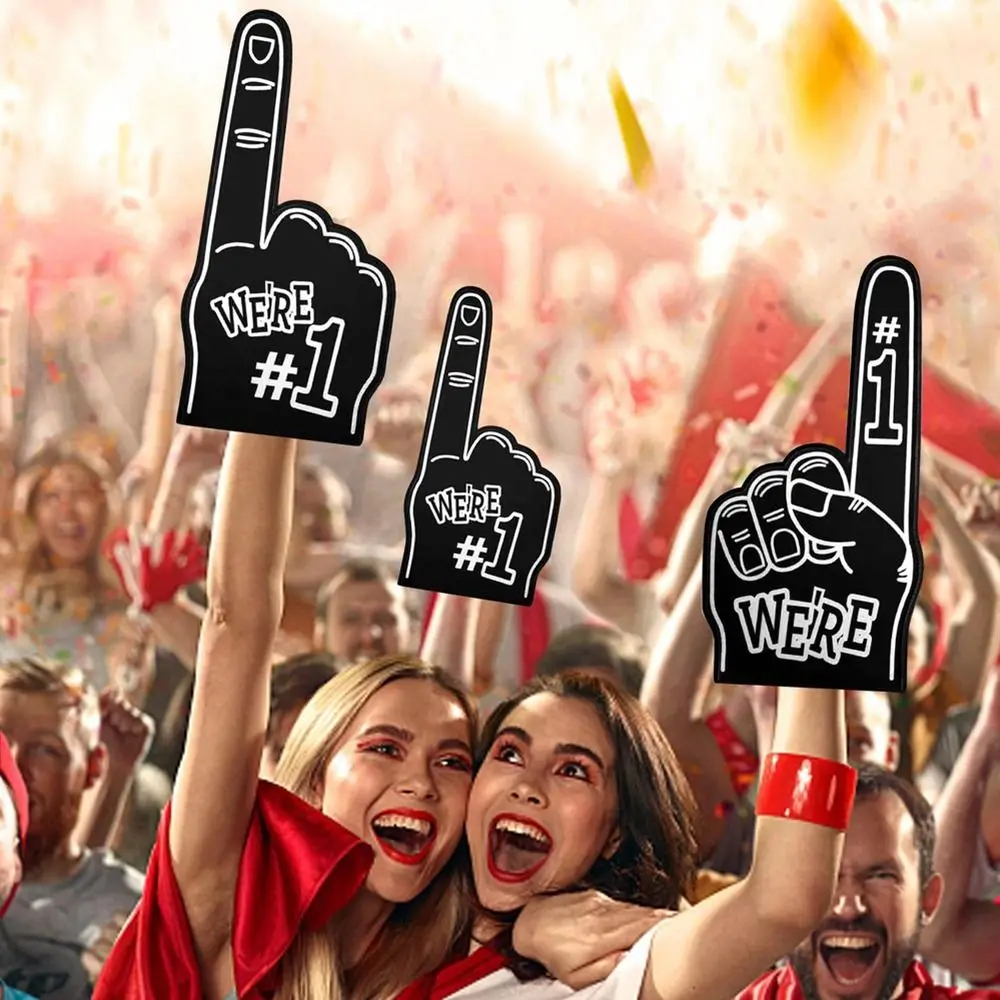 Cheerleading Inspiring Giant Foam Finger 1Pcs Foam EVA Cheering Hand Large Atmosphere Cheering Event Gloves Accessories