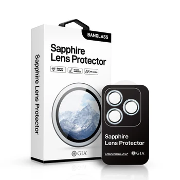 BANGLASS 9H 사파이어 렌즈 보호, PVC 카메라 렌즈 필름, 스티커 포함, 아이폰 15 프로 맥스 15 플러스 14 HD 전체 보호 커버
