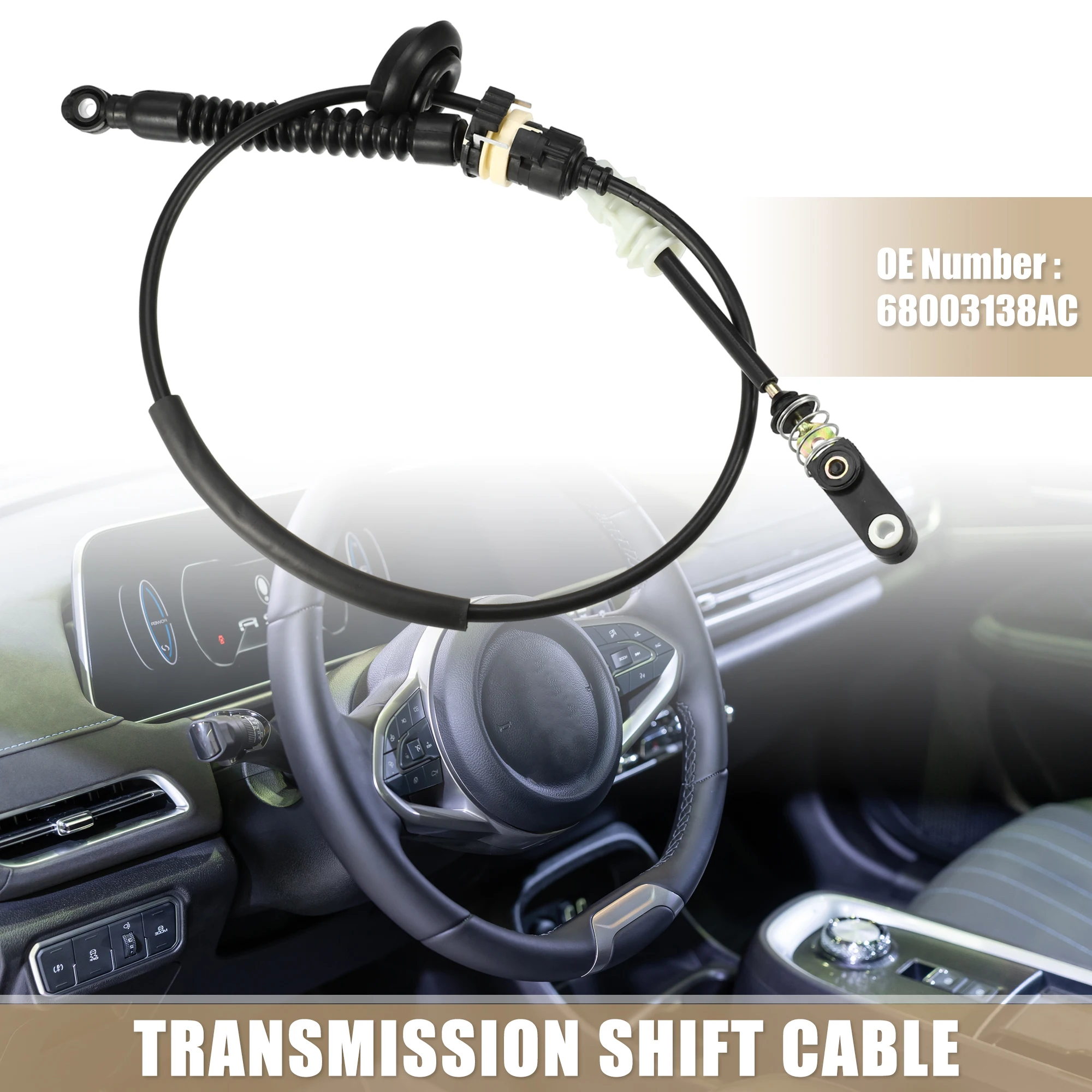 Automatic Transmission Shifter Cable No.68003138AC for Jeep Grand Cherokee (WK) Laredo 3.0L 3.7L 4.7L 2008 X Autohaux