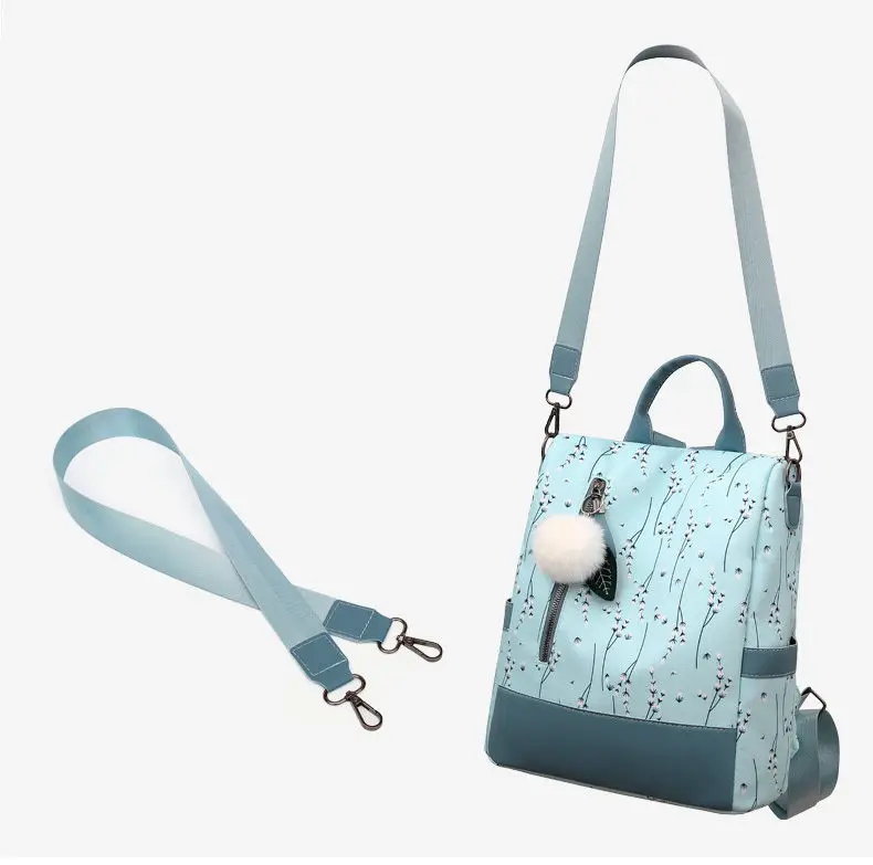 Fashion Flower Print Women Backpack Female Anti-theft Backpacks Casual Ladies School Bag High Quality Large Capacity Backpack
