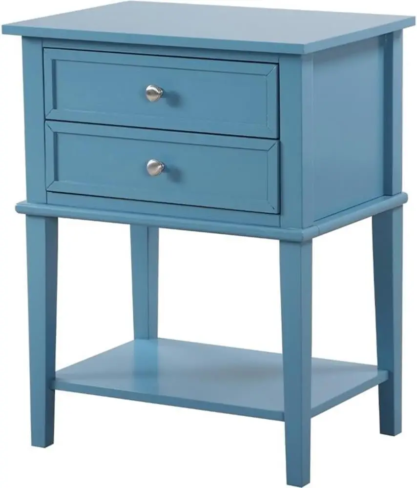 Newton 2 Drawer Nightstand in Teal