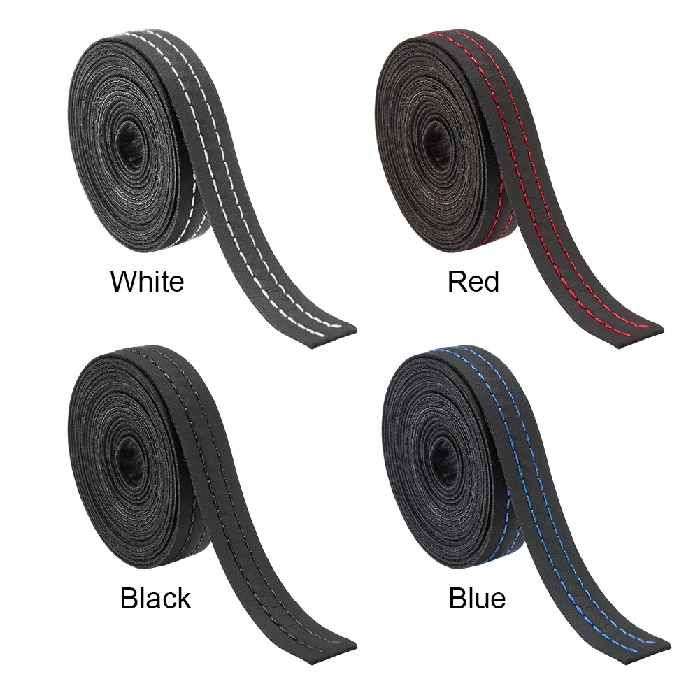 Universal Car Mouldings Trim Car Interior Self Adhesive Trim Line  PU Leather Decoration DIY Braided Strip Decorations Accessory