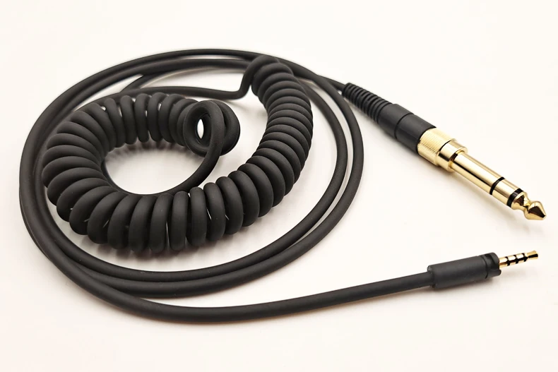 For Sennheiser MOMENTUM HD430 HD450BT HD4.40BT HD458BT HD4.50BTNC Replaceable 6.35mm Large Plug to 2.5mm Spring Headphone Cable