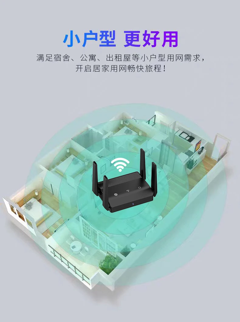 Full HD 1080P Mini Camera 270 ° wide angle,three-way lens WiFi Router Repeater Resolution Monitorin 24 hours Video WiFi Extender 6