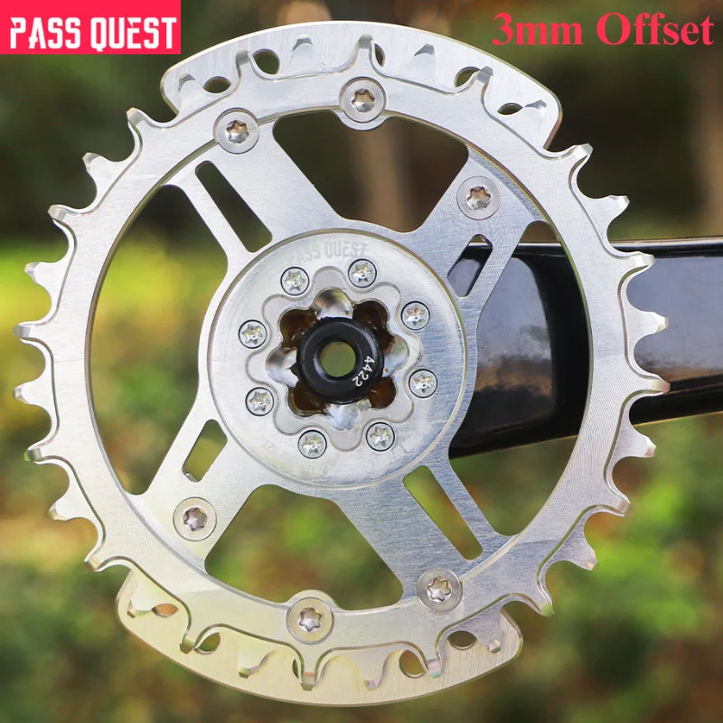 

PASS QUEST new XX Eagle 8 nails specification narrow wide tooth belt guard plate for GXP direct mount cranks