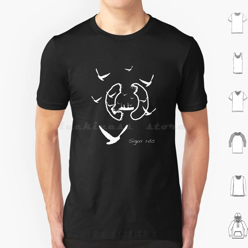 Album Logo T Shirt Cotone Uomo Donna Stampa Fai Da Te Aaetis Byrjun Sigur Ros Islanda Musica Indie Kveikur Mogwai Jonsi Bjork Post