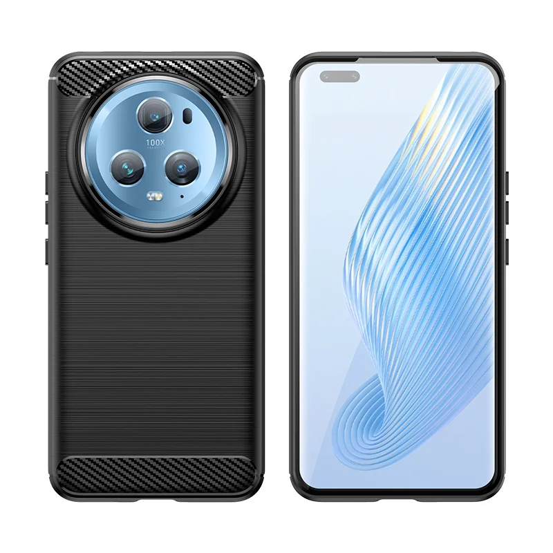 Per Honor Magic 5 Pro Custodia Cover Huawei Honor Magic 5 Pro 5G Capas Paraurti Posteriore Nuova Morbida Copertura In Fibra Di Carbonio Tpu Honor Magi