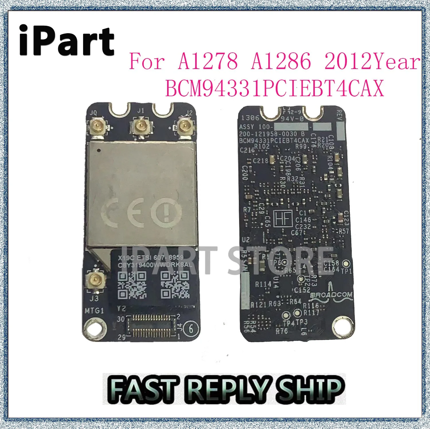 

Для Wi-Fi аэропорта карты BCM94331PCIEBT4CAX Macbook Pro A1278 A1286 Bluetooth 4,0 Протестировано хорошо