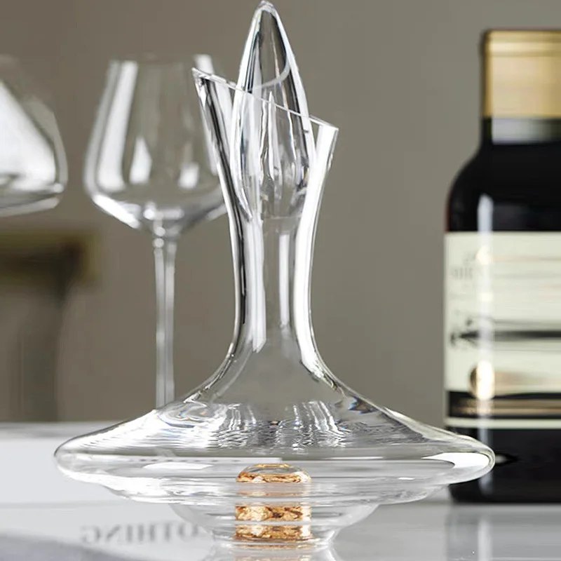 High Restaurant Red Wine Decanter, Light Luxury Household Wine Dispenser, Restaurant Wine Dispenser, Crystal Wine Storage Bottle