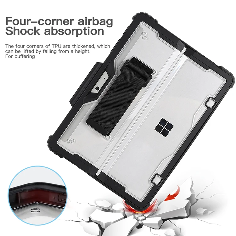 para microsoft surface pro lte surface go capa protetora rugged cover case com suporte de caneta magnética