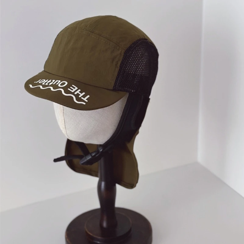 Kids Neck Support Baseball Hat Breathable & Lightweight Hat Adjustment Size