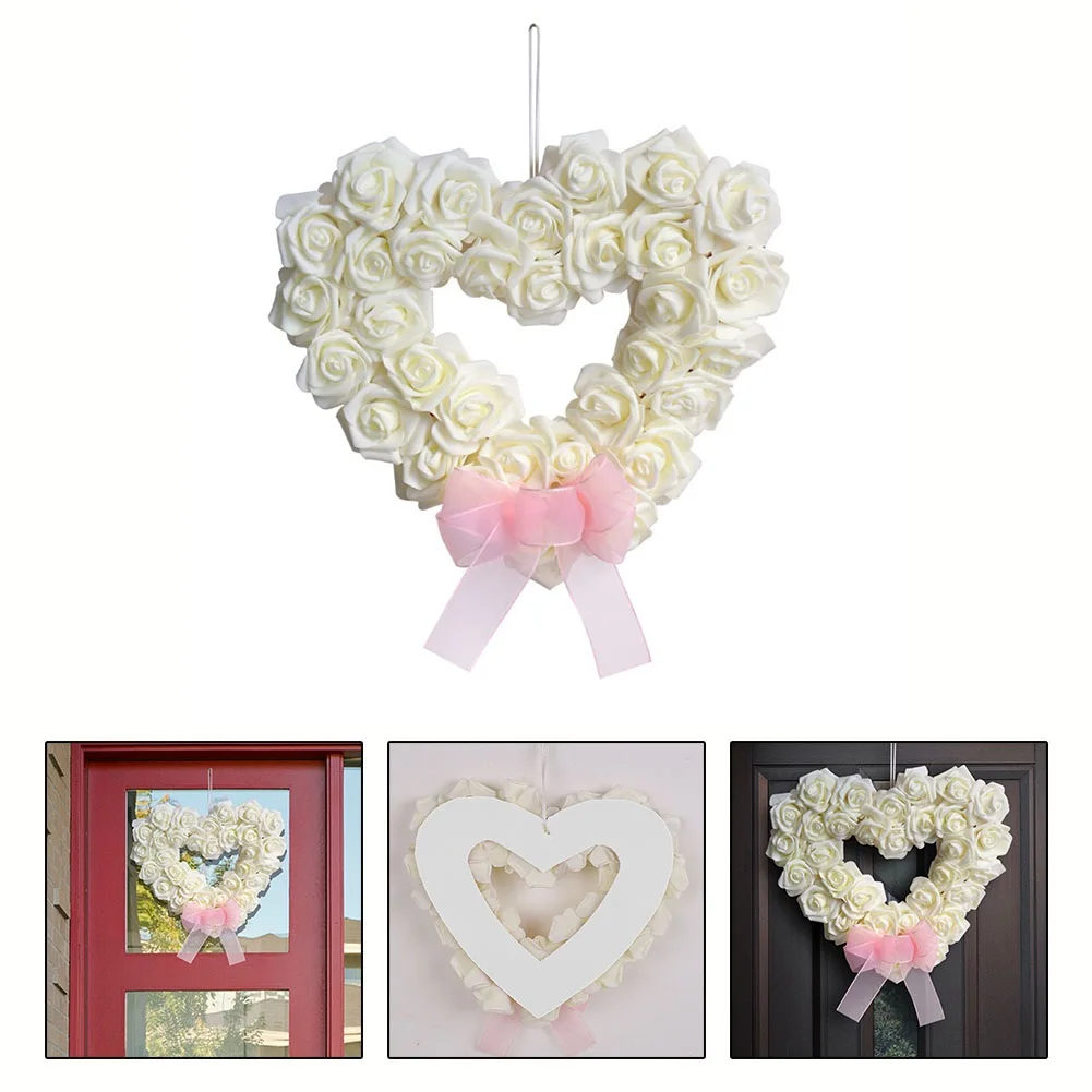 Valentine's Day Love Wreath  Beautiful Valentine's Day Love Garland Door Hanging Wedding Party Scene Decoration