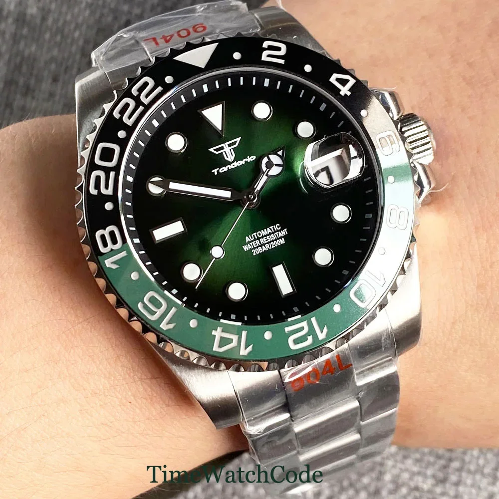 Orologio Automatico Uomo SUZAKU In Acciaio Inox - Vetro Zaffiro, Lunetta Girevole, Impermeabile 100m, Luminoso