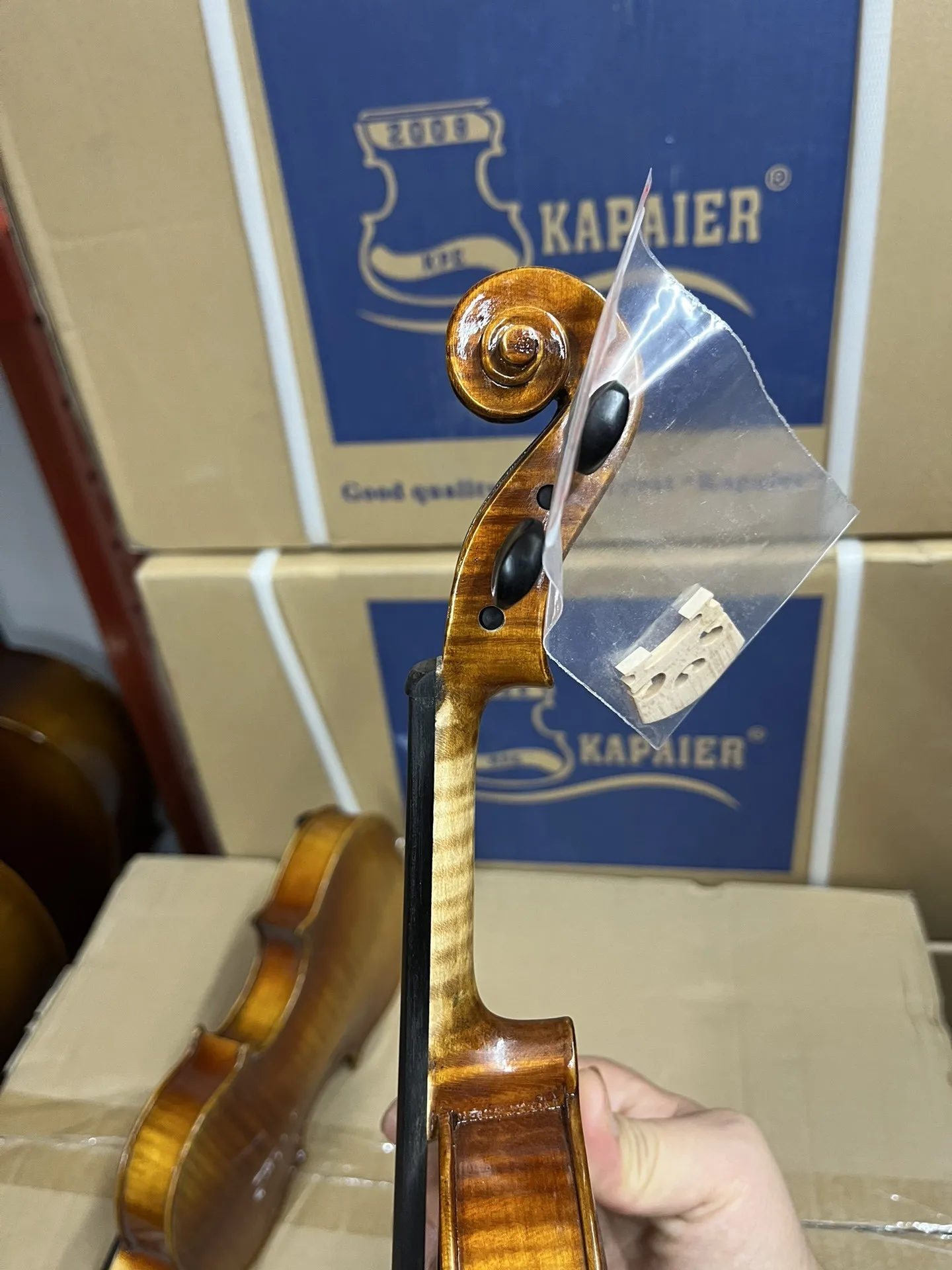 children Stradivari handmade violin 1/2 1/4 1/8 1/10 Spruce panel, maple back panel Violino set Musical Instrument with Hard box