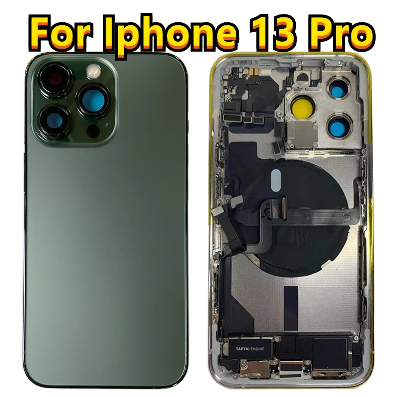 Châssis Complet IPhone 13 Pro Max Bleu Alpin - Connecteur De Charge Batterie Origine Demonte Grade A