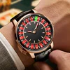HAEMMER Light Luxury Men's Mechanical Watch NH35 Watch Men's Push Button Roulette Rotating Sapphire Glass Watch Waterproof 3