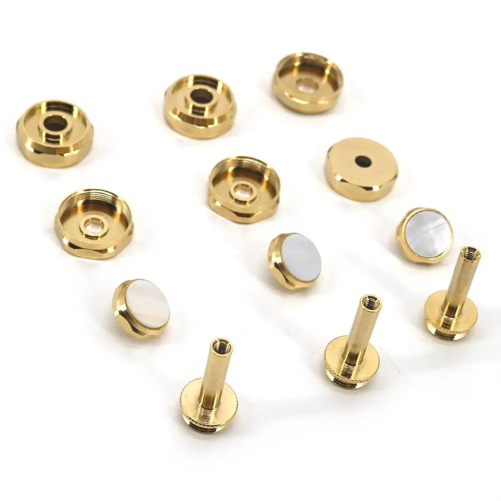 

New 12Pcs Trumpet Piston Buckle Brass Portable Musical Trumpet Button Musical Instrument Accessories