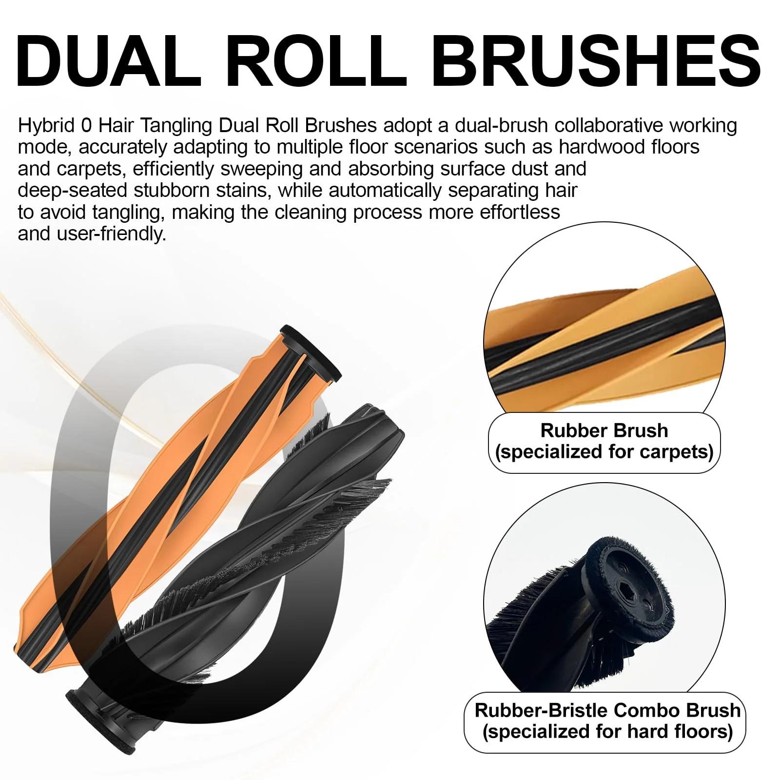 Premium Vacuum Cleaner Replacement Accessory Kit - Main Side Brush, Filter, Mop Cloths, Dust Bag