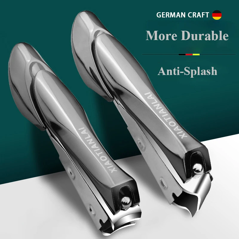 스테인레스 스틸 날카로운 네일 클리퍼, 듀티 커브 엣지, 성인 남성 여성, 스윙 아웃 네일 클리너, 파일 