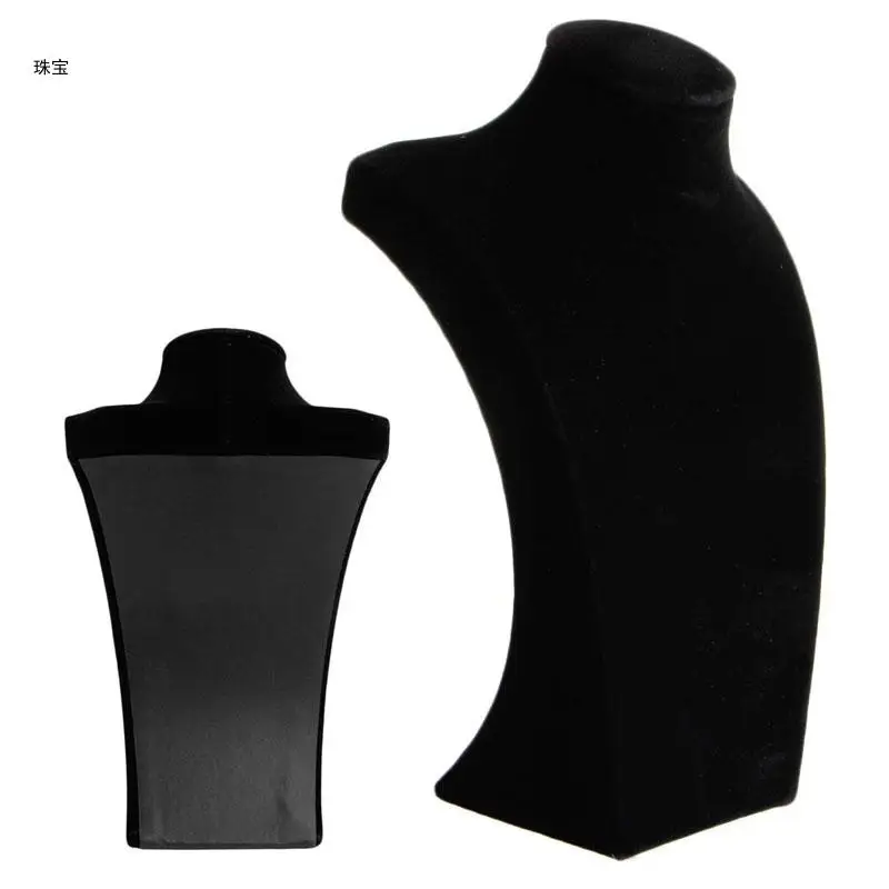 

X5QE Кронштейн для демонстрации ювелирных изделий Ожерелье Нагрудный держатель для домашней организации ювелирных изделий