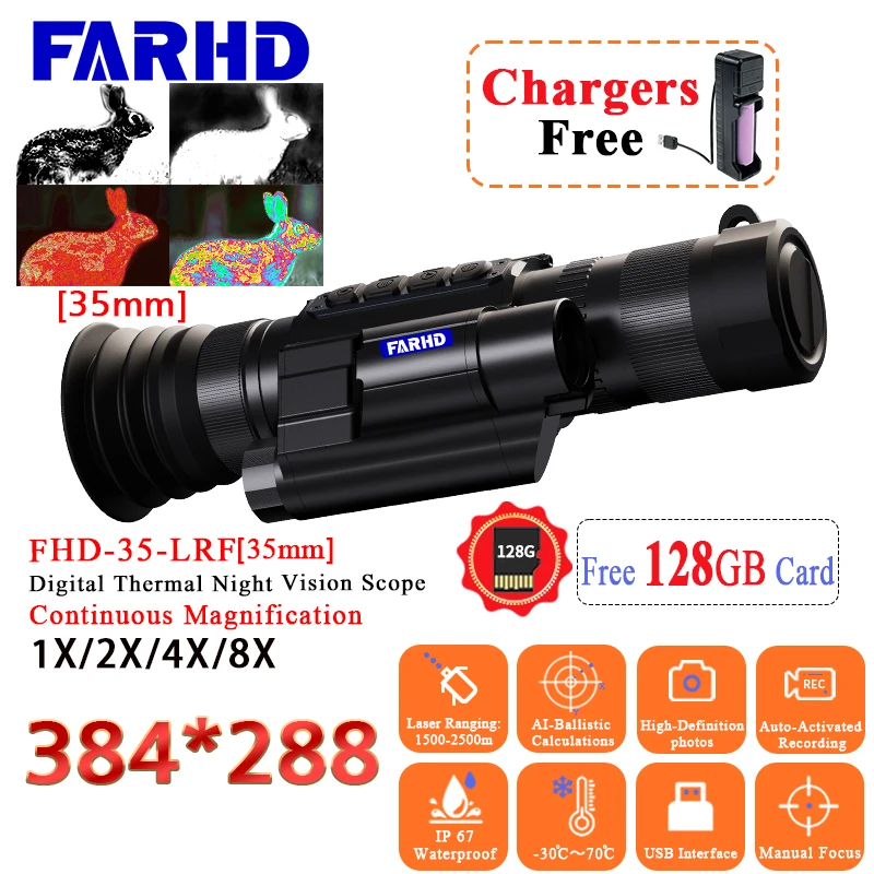 

Monocular Outdoor Night Vision Infrared Thermal Imaging for Hunting Camping Camera