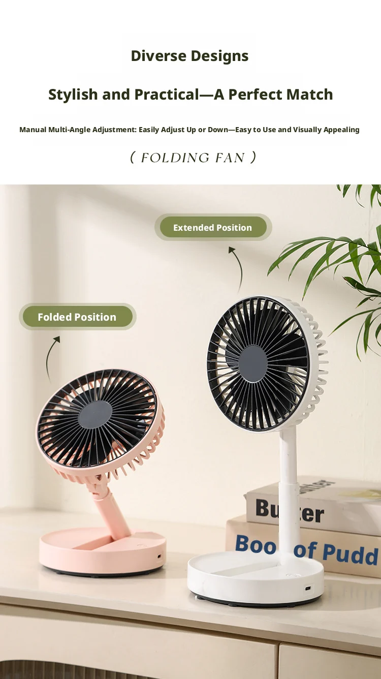 Portable Foldable Usb Desktop Fan For Dormitory And Office_voghion.com